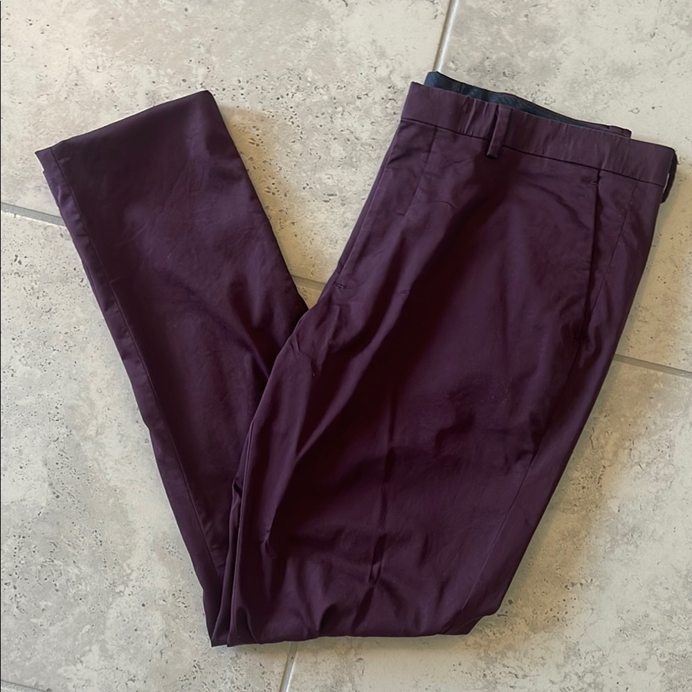 Express Men's Deep Burgundy Chinos